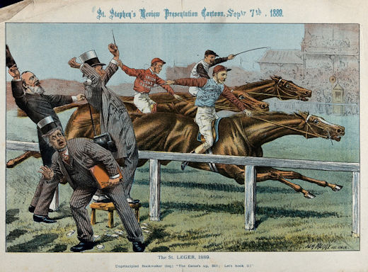 Doncaster Racecourse: Tom Merry on 1889 St Leger